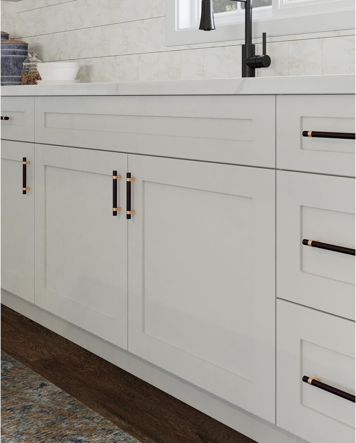 36-Inch Kitchen Sink Base Cabinet, White