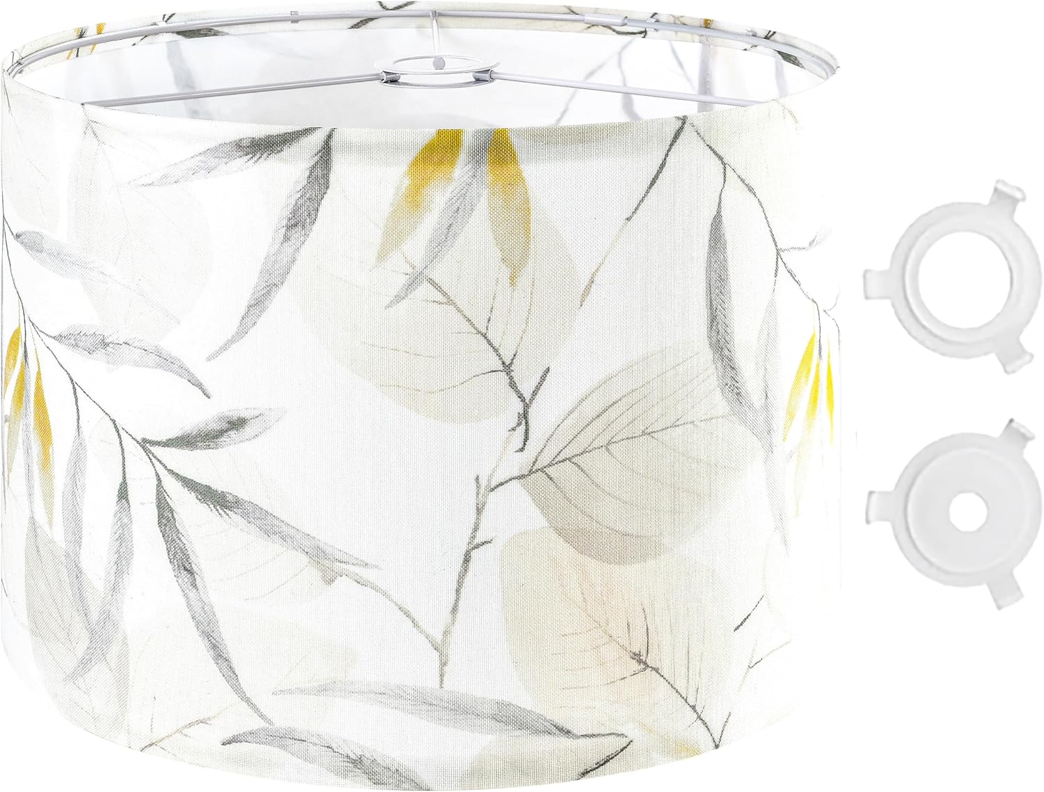 Shadevie Pink Floral Bird Print Drum Lamp Shade – for Table Lamps