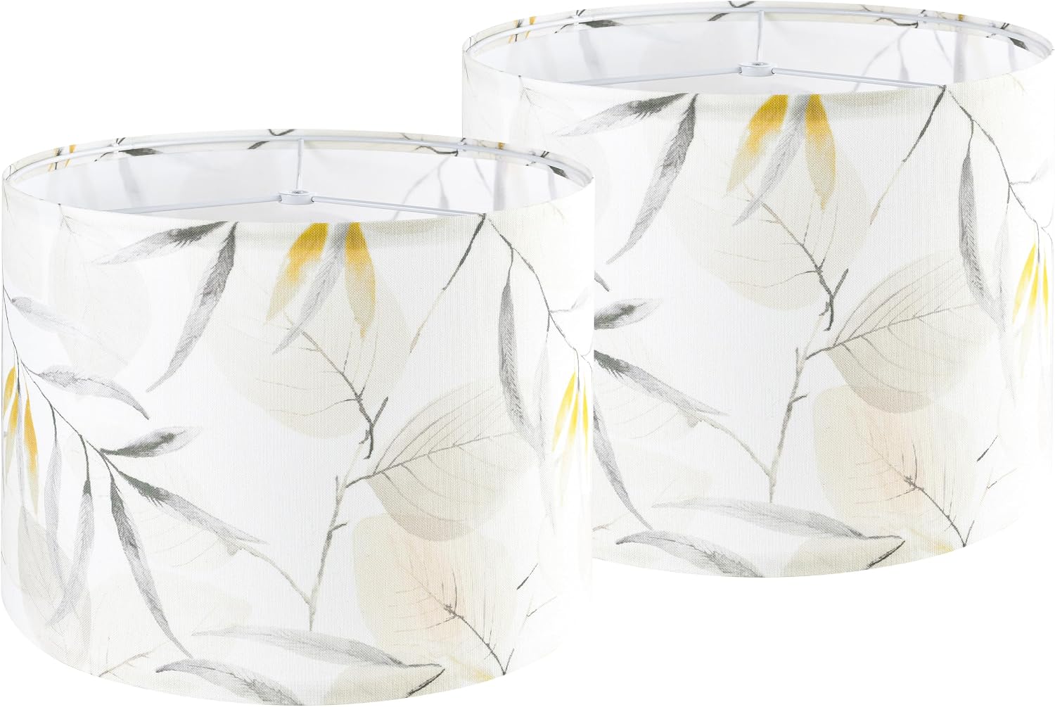 Shadevie Pink Floral Bird Print Drum Lamp Shade – for Table Lamps