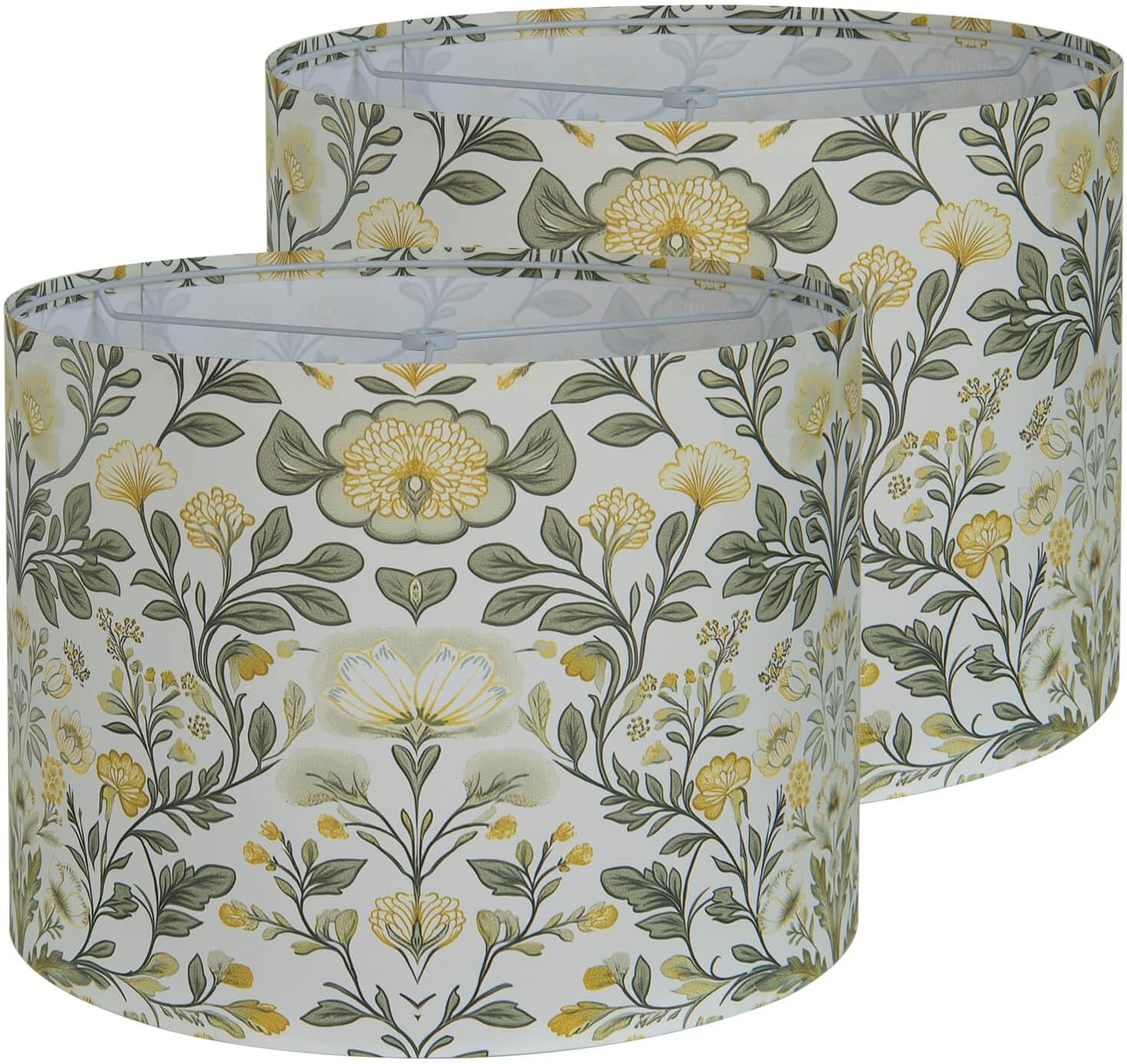 Shadevie Floral Drum Lamp Shade – for Bedroom & Living Room
