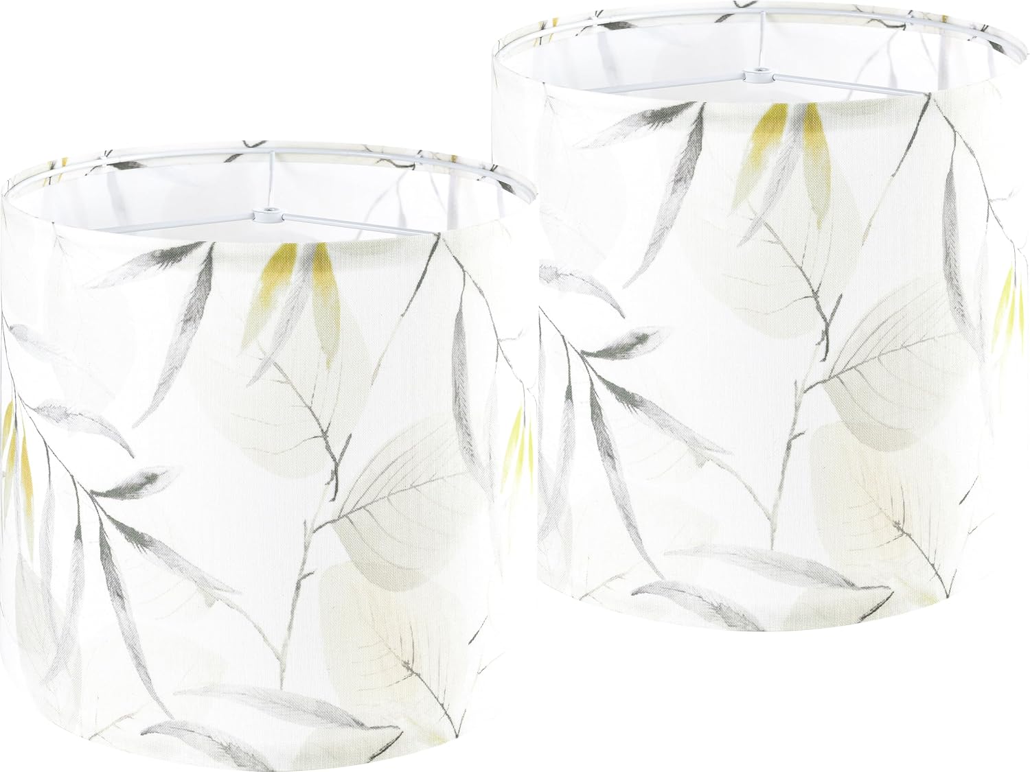 Shadevie Pink Floral Bird Print Drum Lamp Shade – for Table Lamps