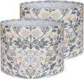 Shadevie Floral Drum Lamp Shade – for Bedroom & Living Room