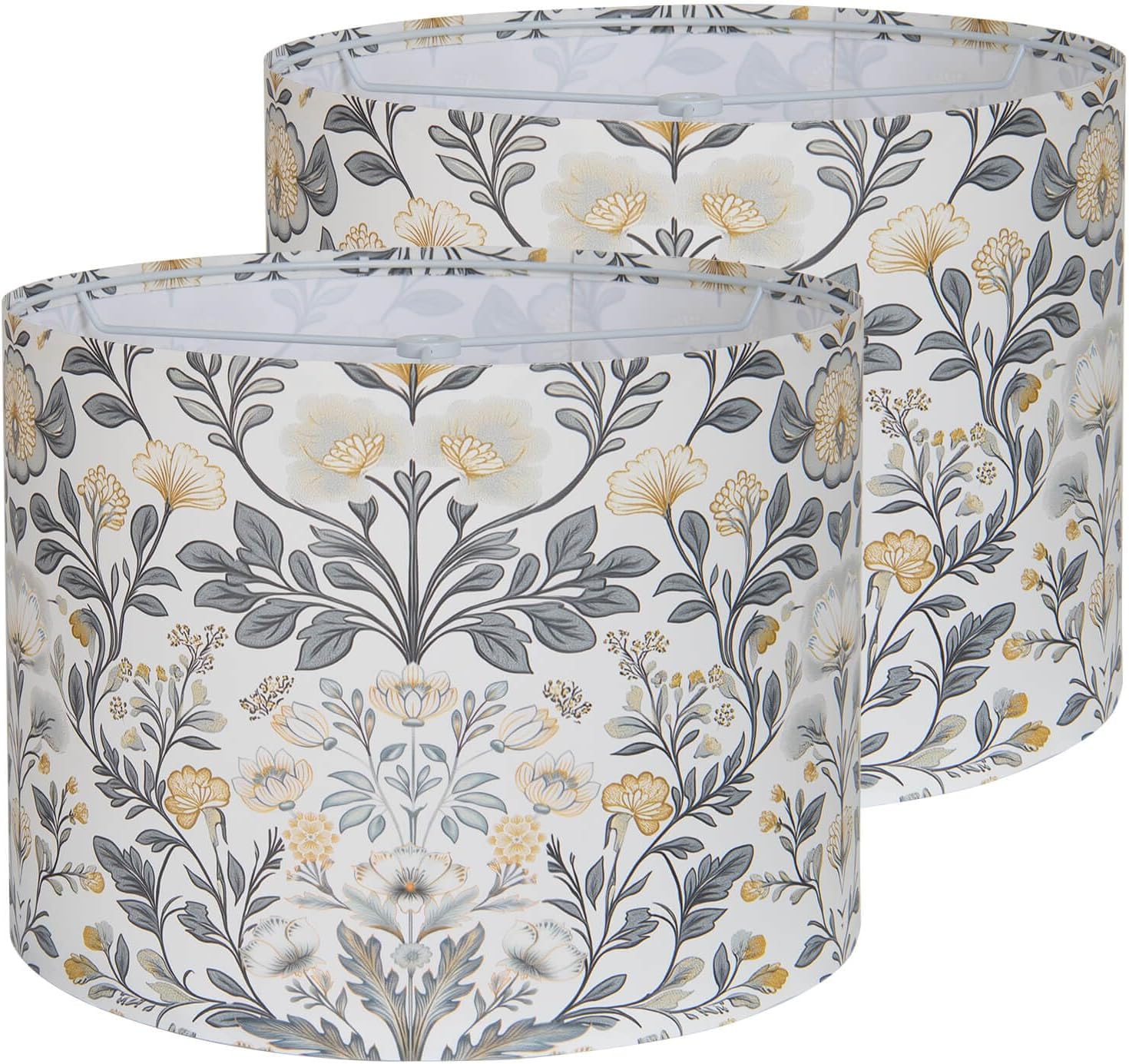 Shadevie Floral Drum Lamp Shade – for Bedroom & Living Room