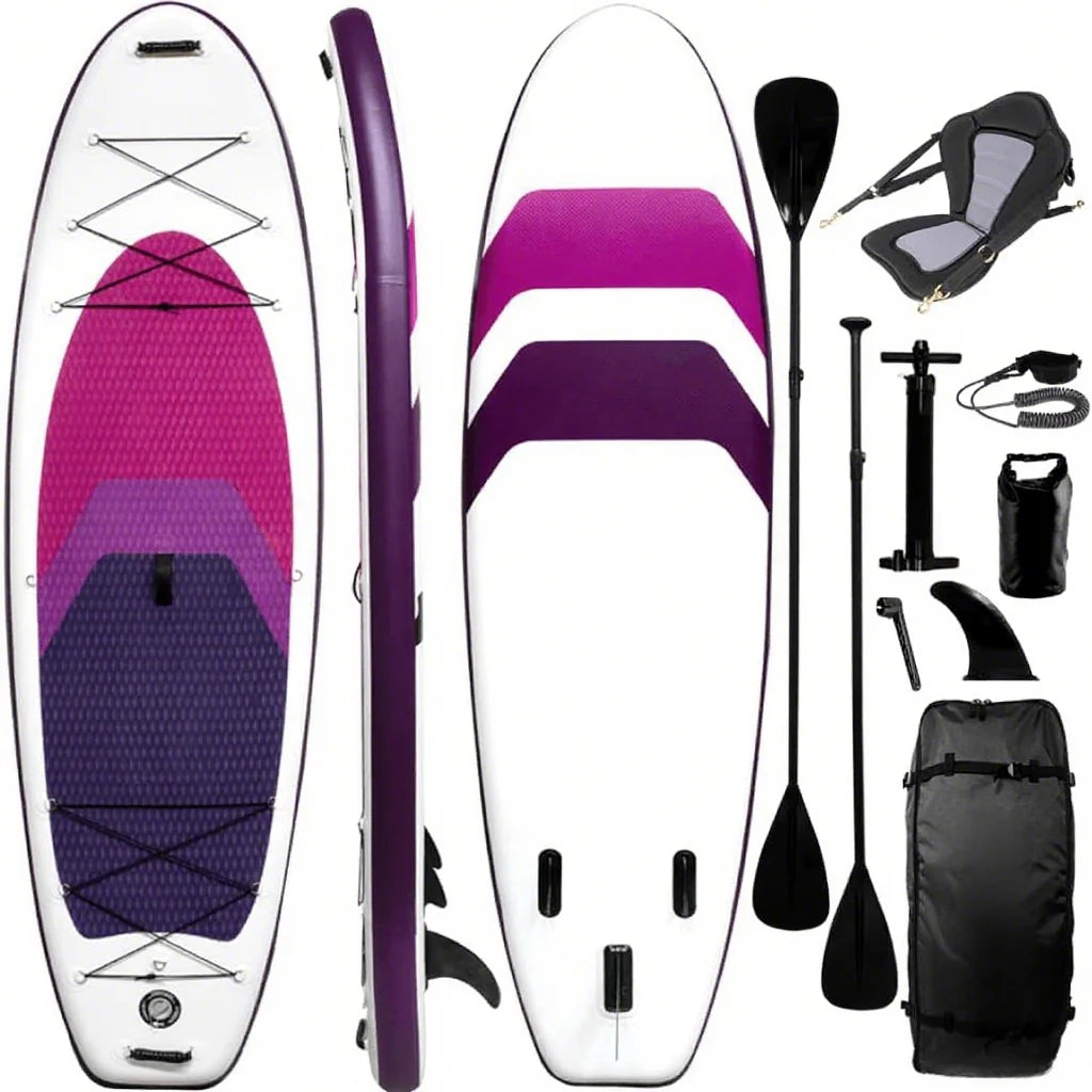 Inflatable Stand Up Paddle Boards 10 ft 6 in with Premium Sup Paddle Board Accessories, Wide Stable Design, Non-slip Comfort Deck for Youth…