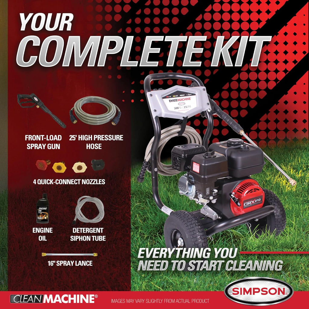 CM61083 3,400 PSI 2.5 GPM Gas Pressure Washer