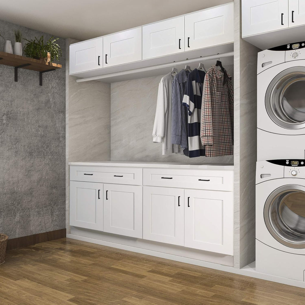 36-Inch Kitchen Sink Base Cabinet, White