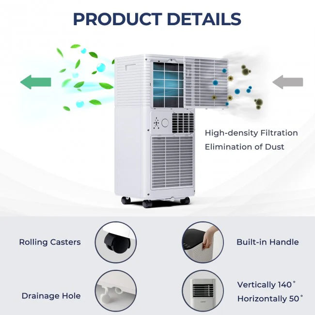 8000 btu 3-IN-1 Air Cooler with Dehumidifier and Fan Mode