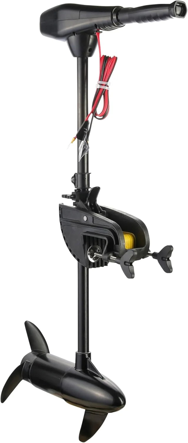 55LB Thrust Saltwater Transom Mounted Electric Trolling Motor Plus Newport 12V50AH Deep Cycle Heavy-duty Marine Battery, Sealed Agm Kit,…