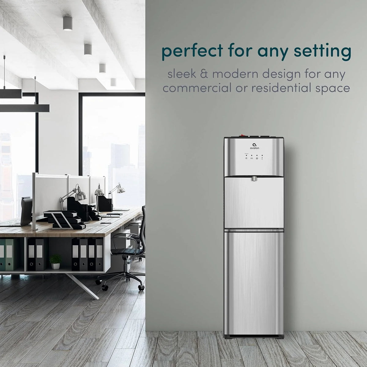 Limited Edition Self Cleaning Water Cooler Water Dispenser - 3 Temperature Settings - Hot, Cold & Room Water, Durable Stainless Steel…