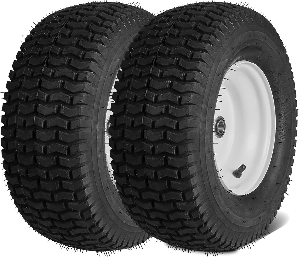 Lawn Mower Tire and Wheel Assemblies, Set of Two