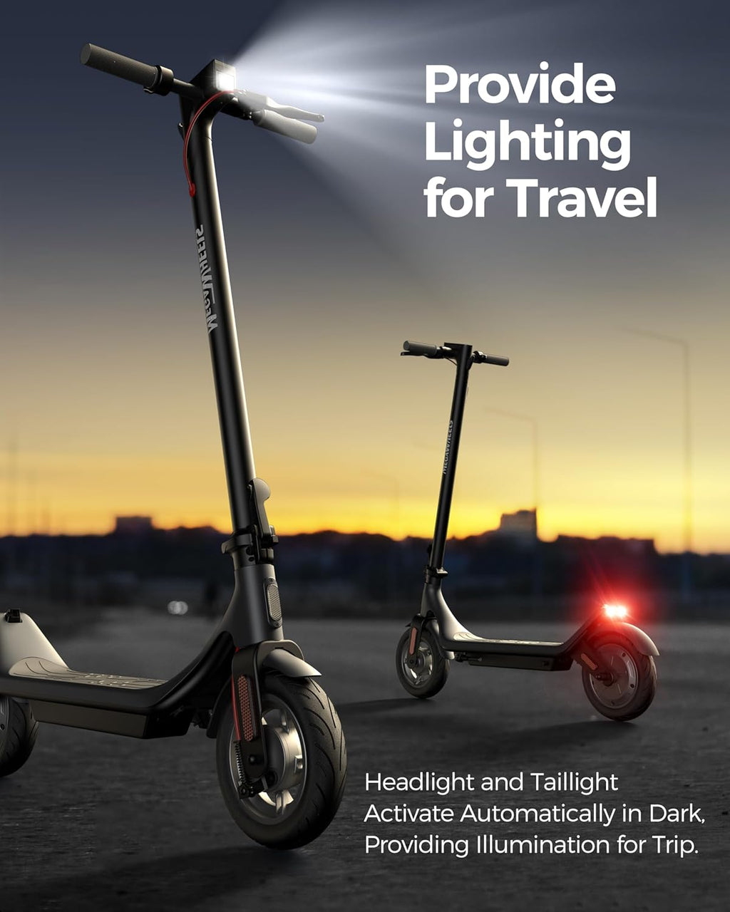 A6L ECO Electric Scooter, 350W, 10-Inch Tires