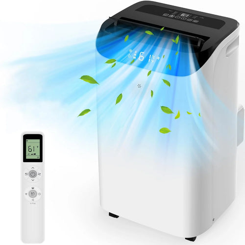 14000 btu Portable Air Conditioners with Remote Control, 3-IN-1 Free Standing Cooling AC Unit with Fan & Dehumidifier, Cools Room Up to 700…
