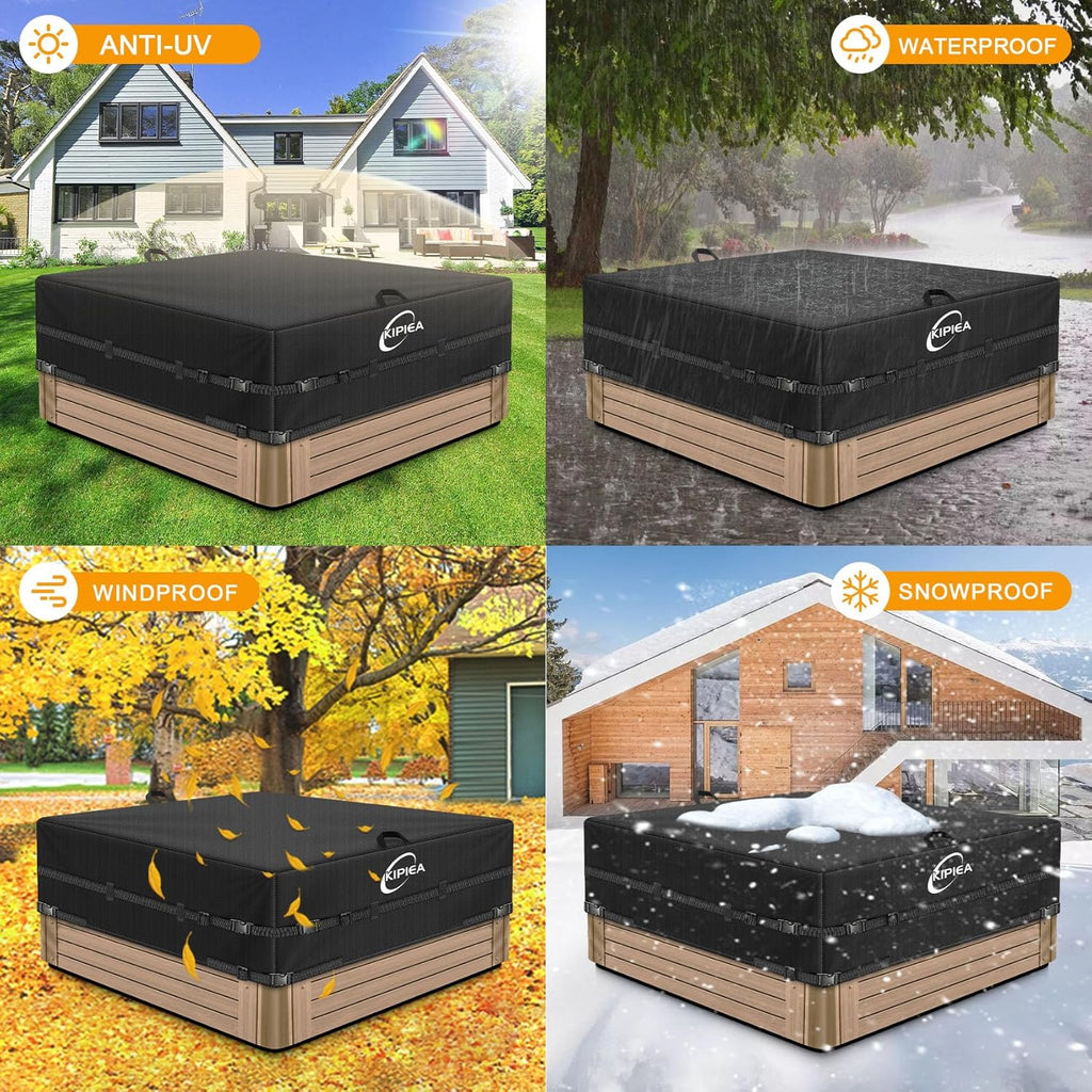 Square Waterproof Hot Tub Cover Protector