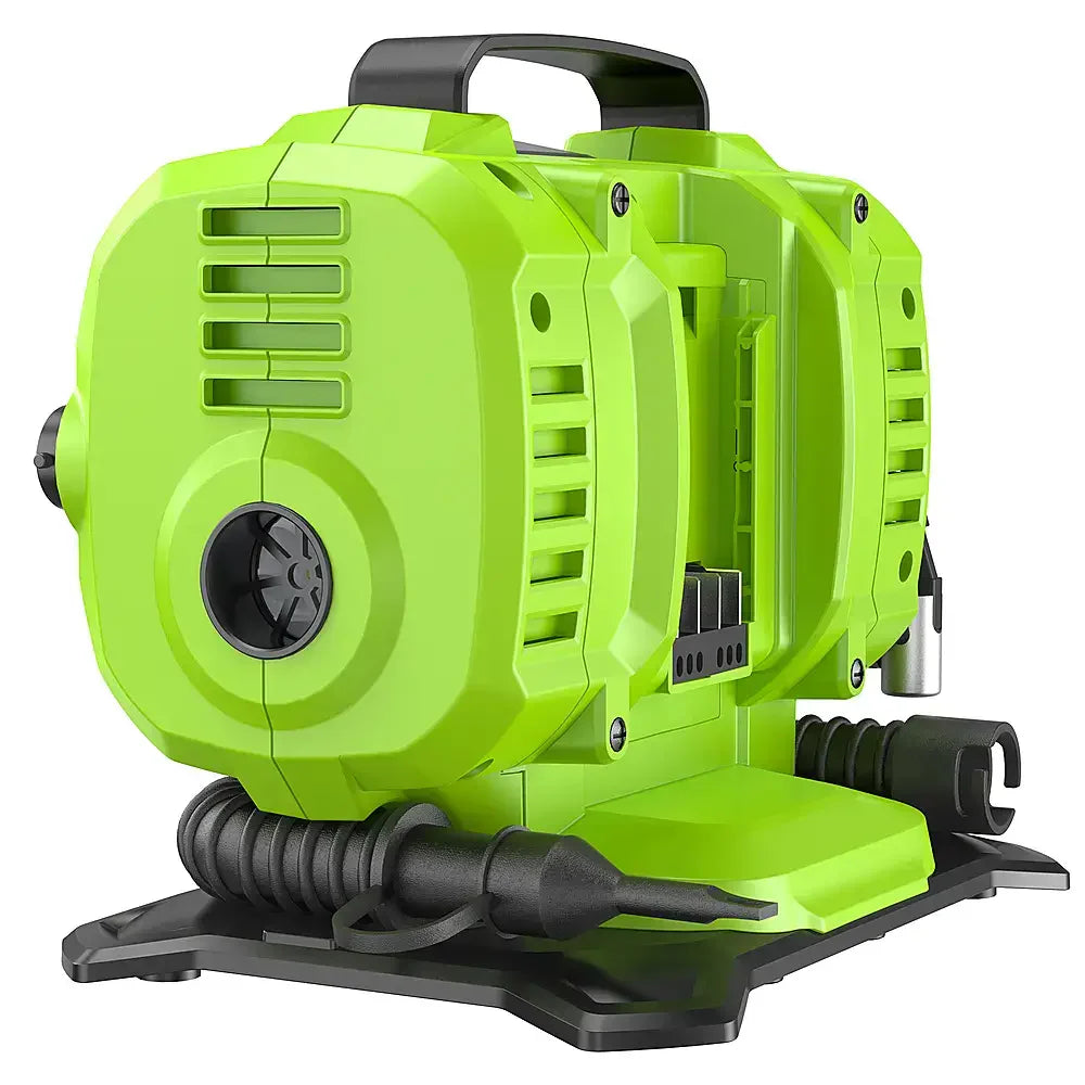 24 Volt Battery Powered 160-PSI Inflator with 2.0 ah Usb-c Battery & Charger - Green
