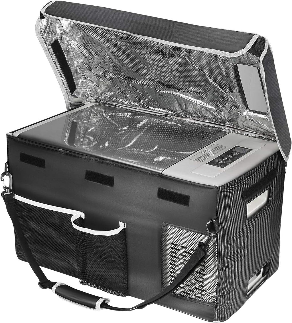 12 Volt Refrigerator 12V Car Fridge 23 quart Portable Freezer Compressor Cooler 12/24V Dc 110~240 Volt AC for Truck Van RV Camper Suv Travel…