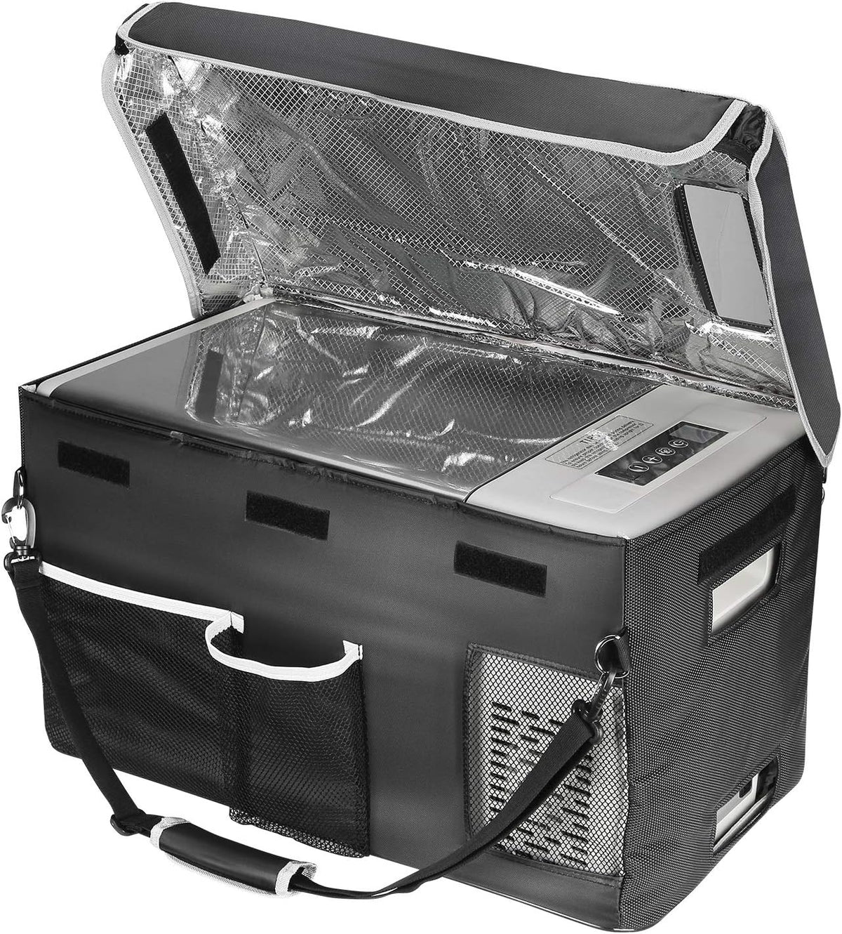 12 Volt Refrigerator 12V Car Fridge 23 quart Portable Freezer Compressor Cooler 12/24V Dc 110~240 Volt AC for Truck Van RV Camper Suv Travel…