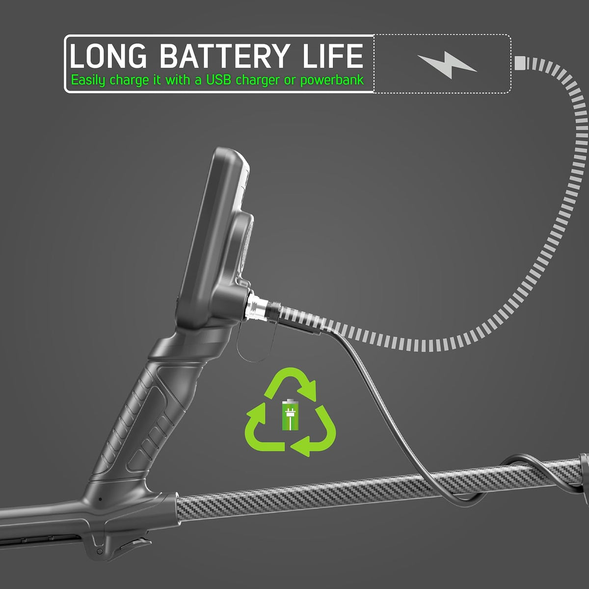 SIMPLEX Ultra Waterproof Metal Detector with 11-Inch Search Coil