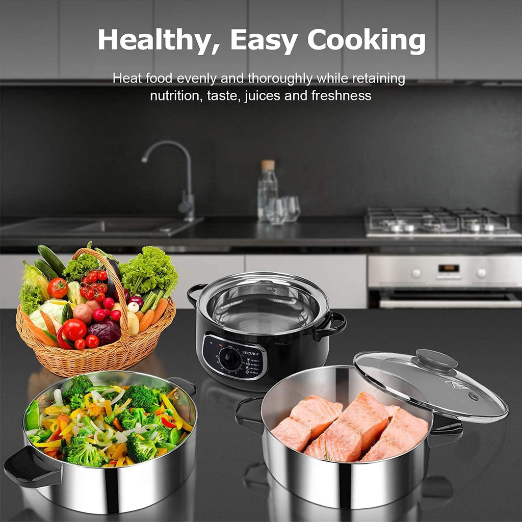 8.5-Quart Two-Tier Stainless Steel Steamer