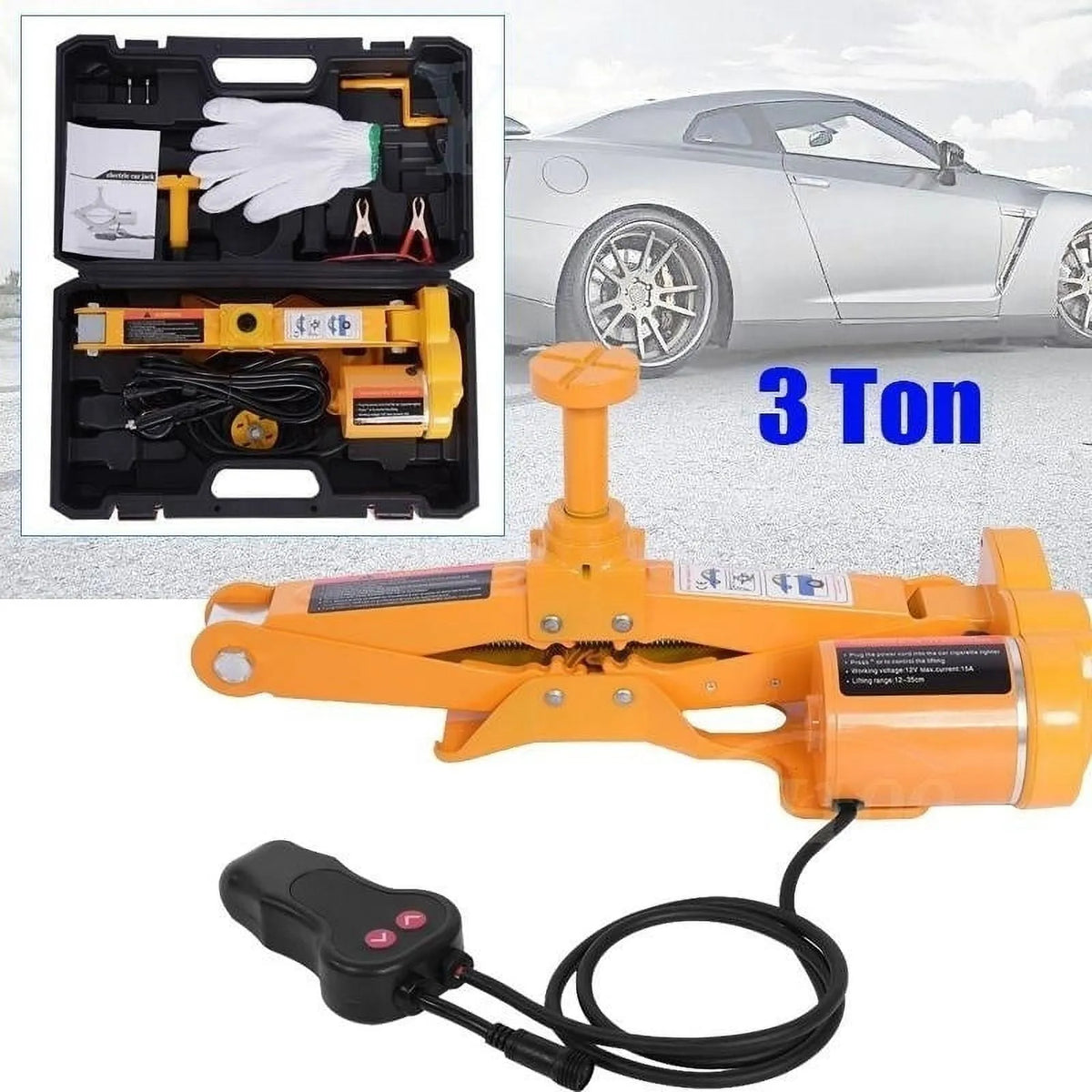 3TON 12V Dc Automotive Car Electric Jack Lifting Suv Van Garage and Emergency Equipment