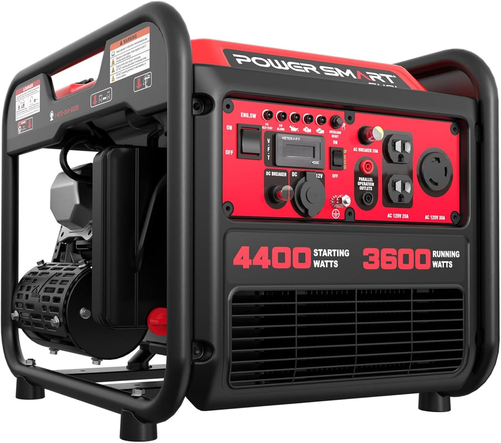 4,400-Watt Gas Inverter Generator with Recoil Start