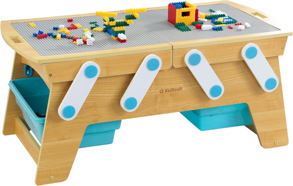 Kids' Building Brick Play Table with Storage