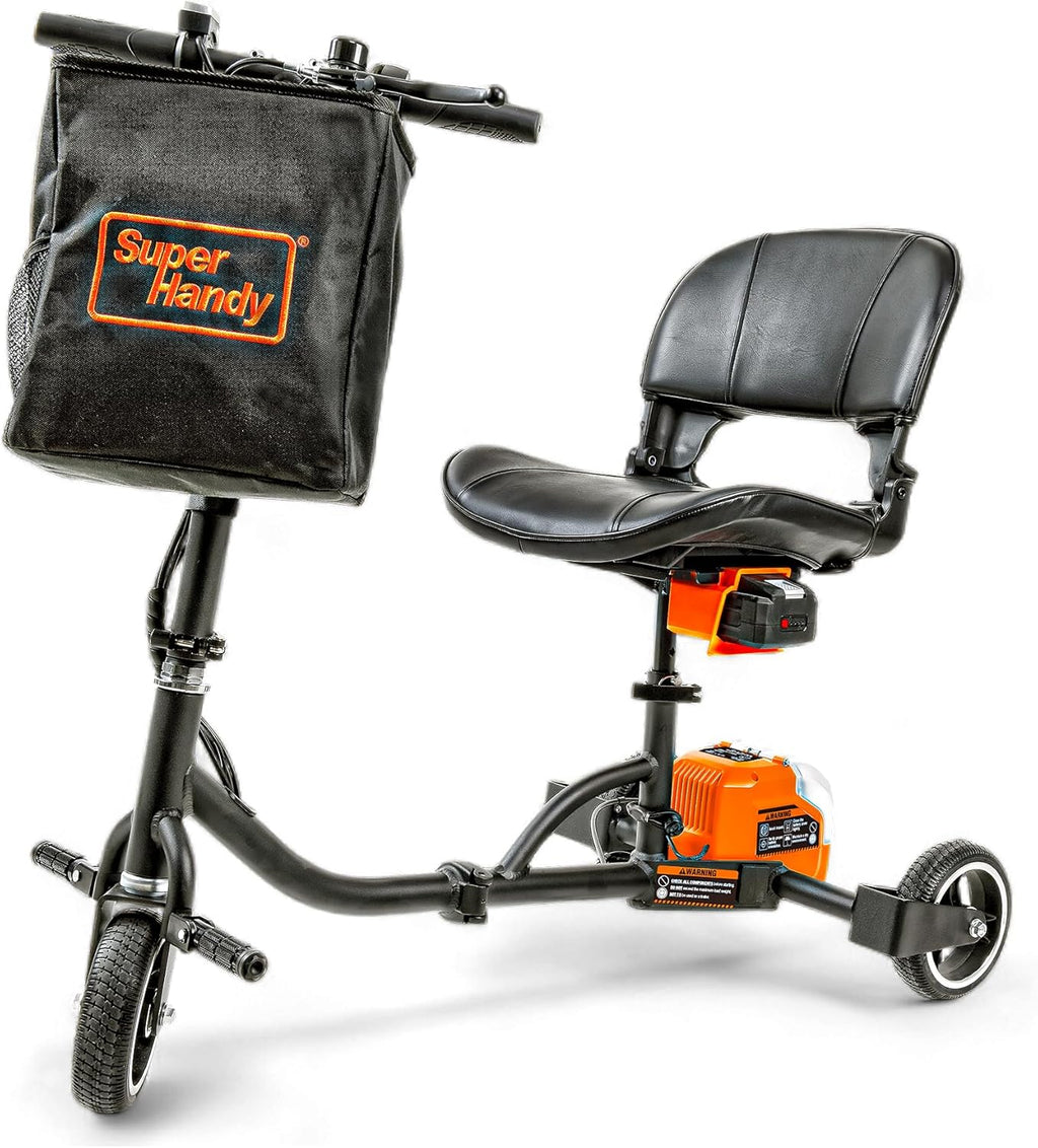 3-Wheel Folding Mobility Scooter with Removable Batteries