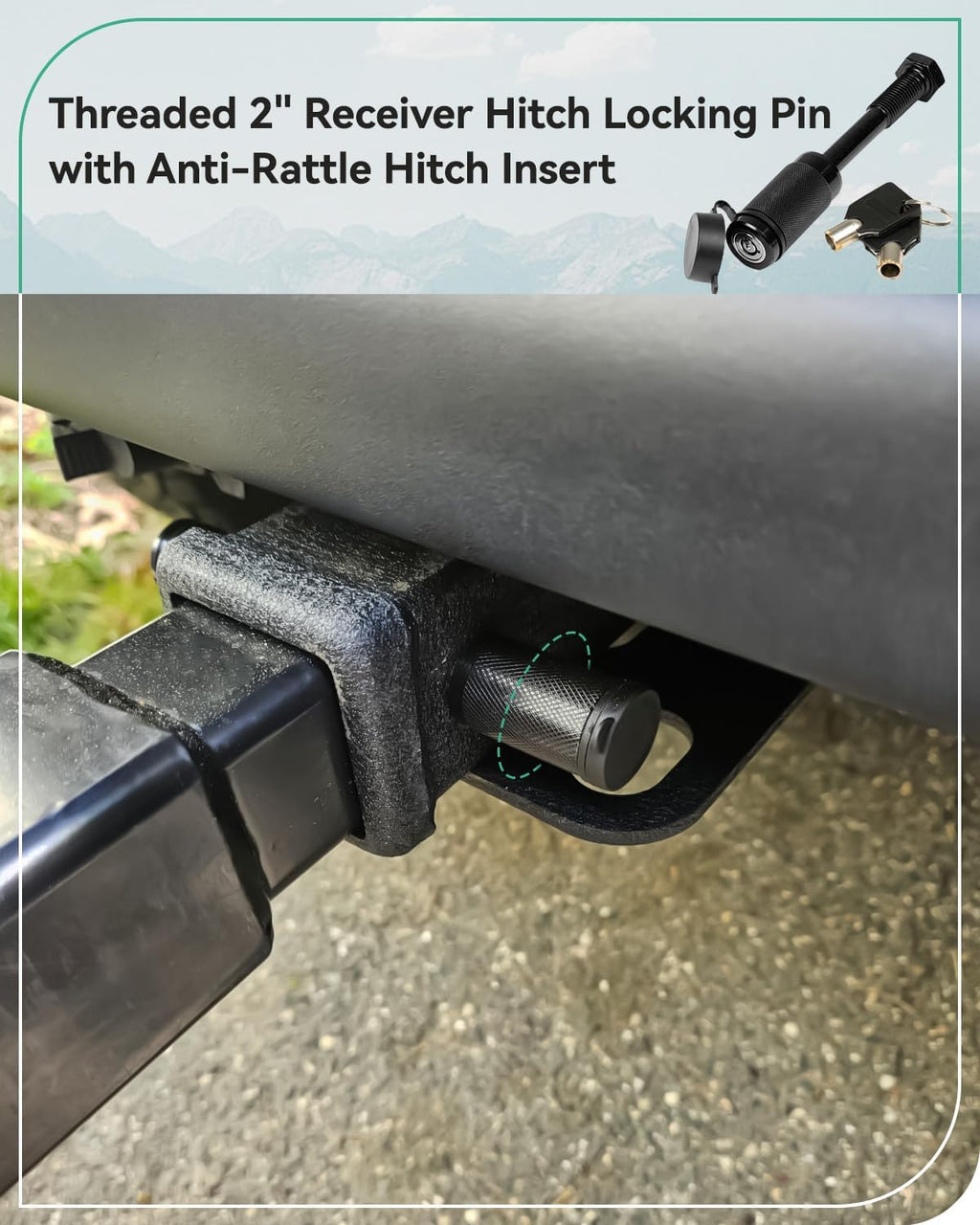 Hitch-Mounted 2-Bike Rack for Cars and SUVs
