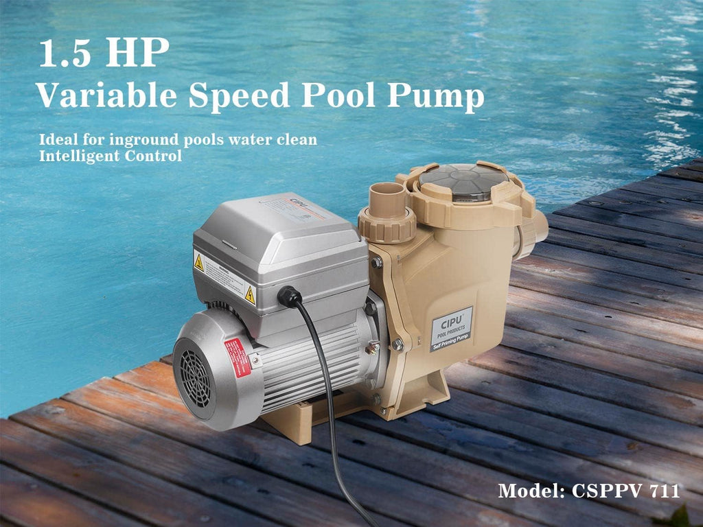 1.5 HP Variable-Speed Pool Pump, 230V for Inground Pools