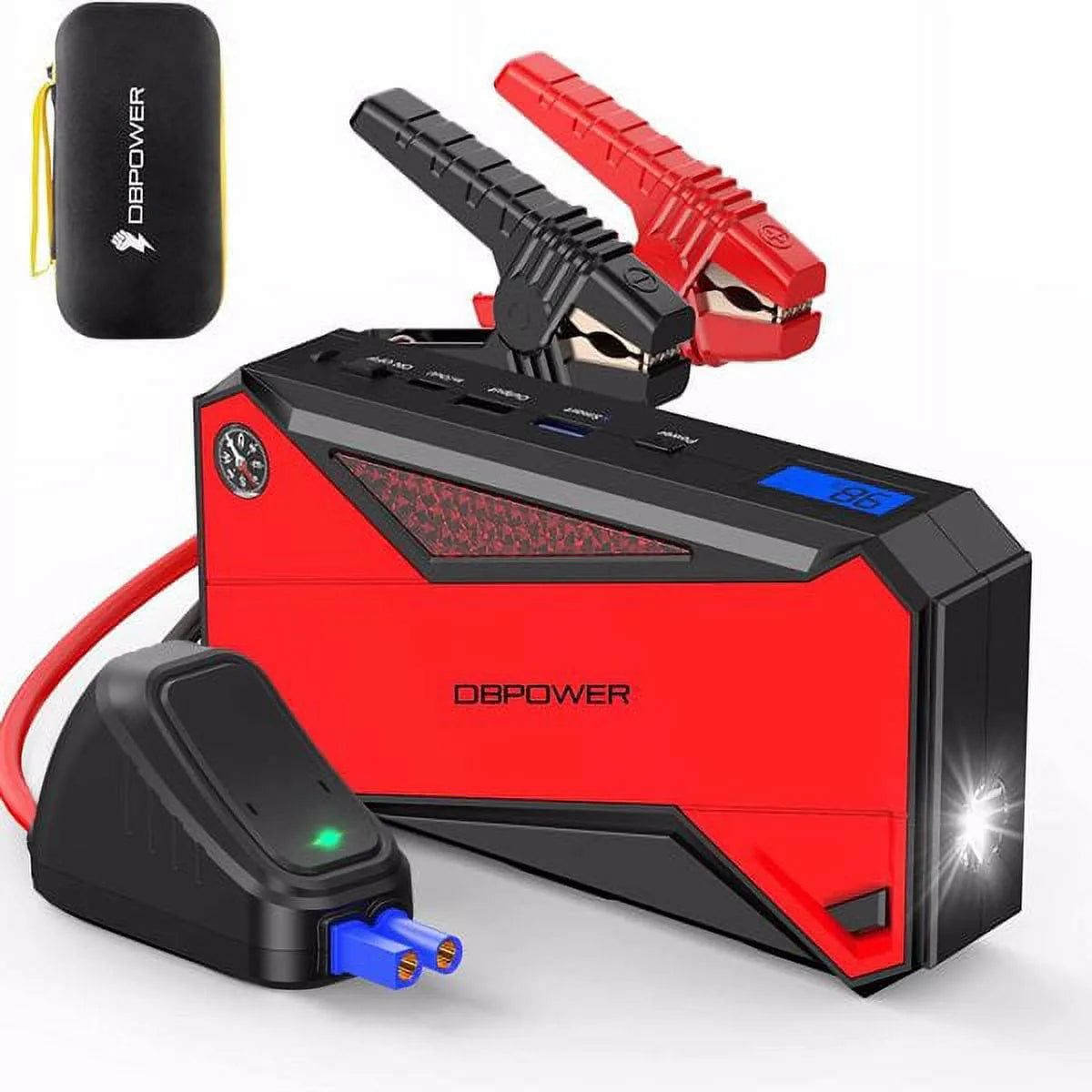 Peak 1600A 18000MAH Car Battery Jump Starter, Up to 7.2 Gas, 5.5L Diesel Engines, Portable Battery Booster with Smart Charging Port, Lcd…