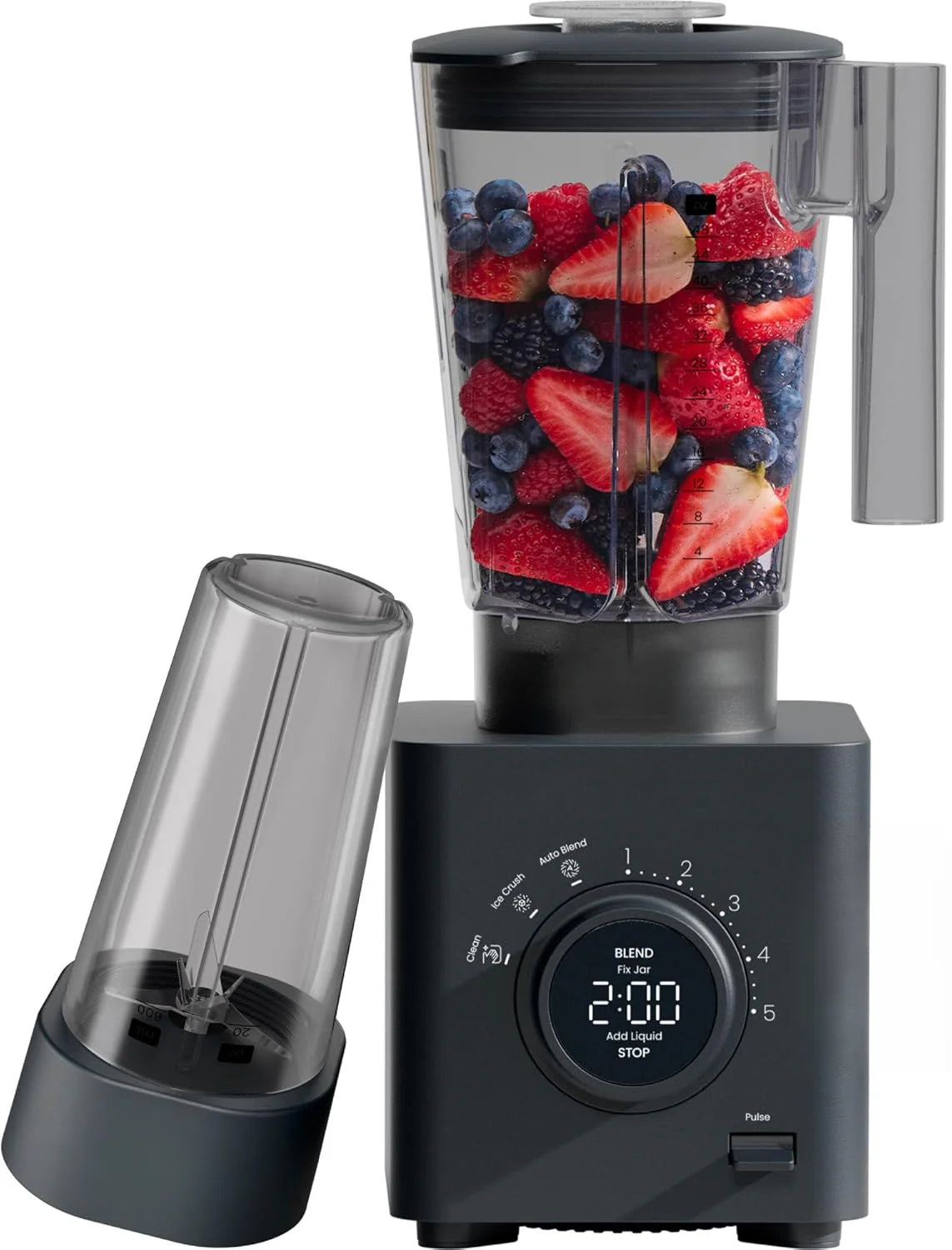 48 oz Countertop Blender for Smoothies, 1380W Motor to Crush Ice, Nuts, and Frozen Fruit with Stainless Steel Blade, Auto Blend Function,…
