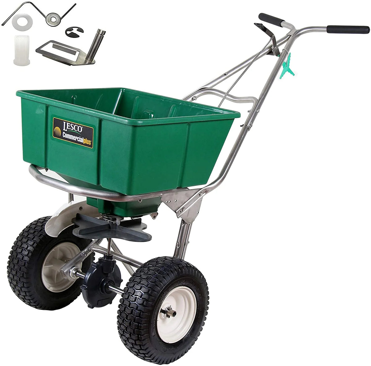 101186 High Wheel Walk-behind Fertilizer Spreader with 092463 Agitator Repair Kit (Bundle, 2 Items