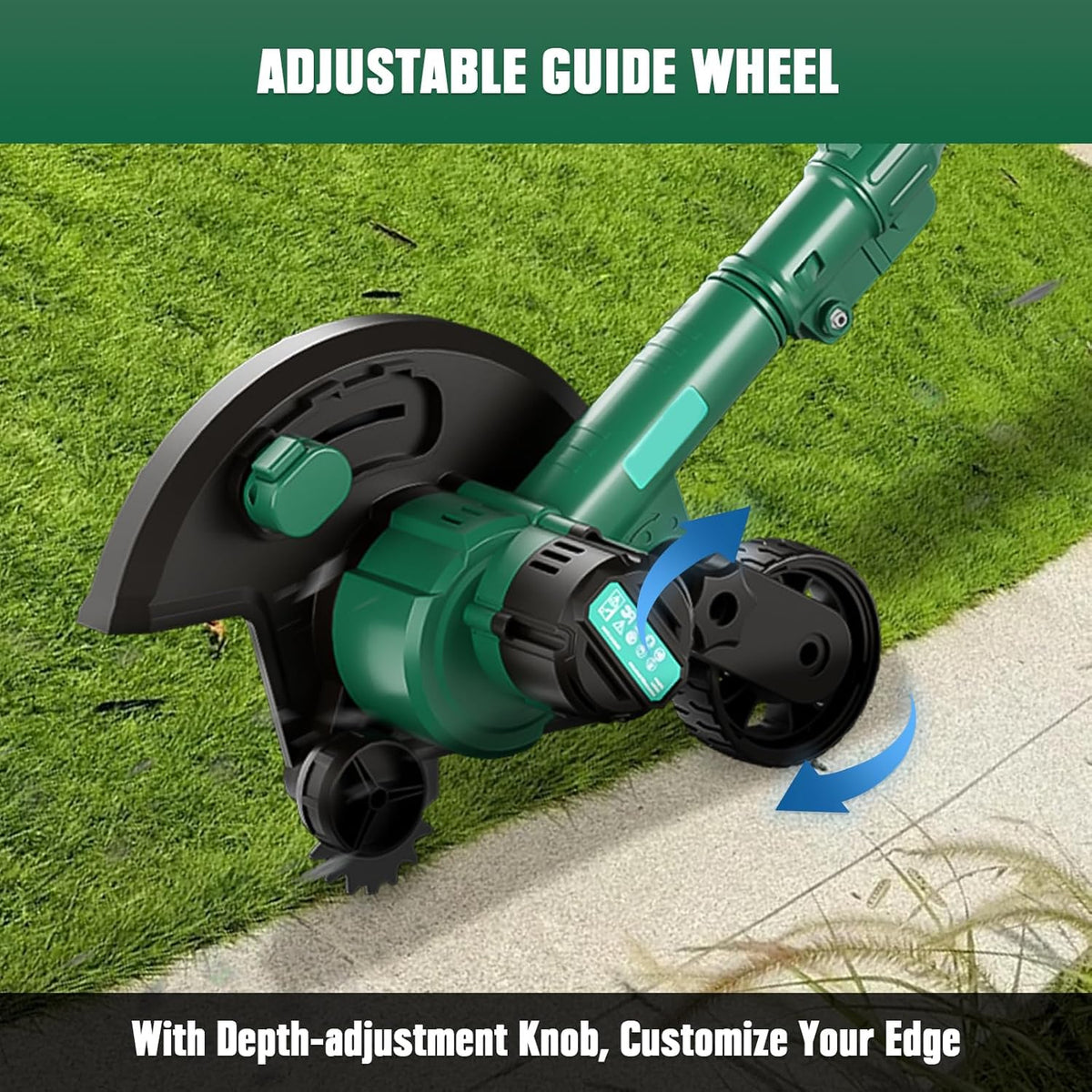 Cordless Lawn Edger and Trencher Compatible with Makita 18V Batteries, Tool Only