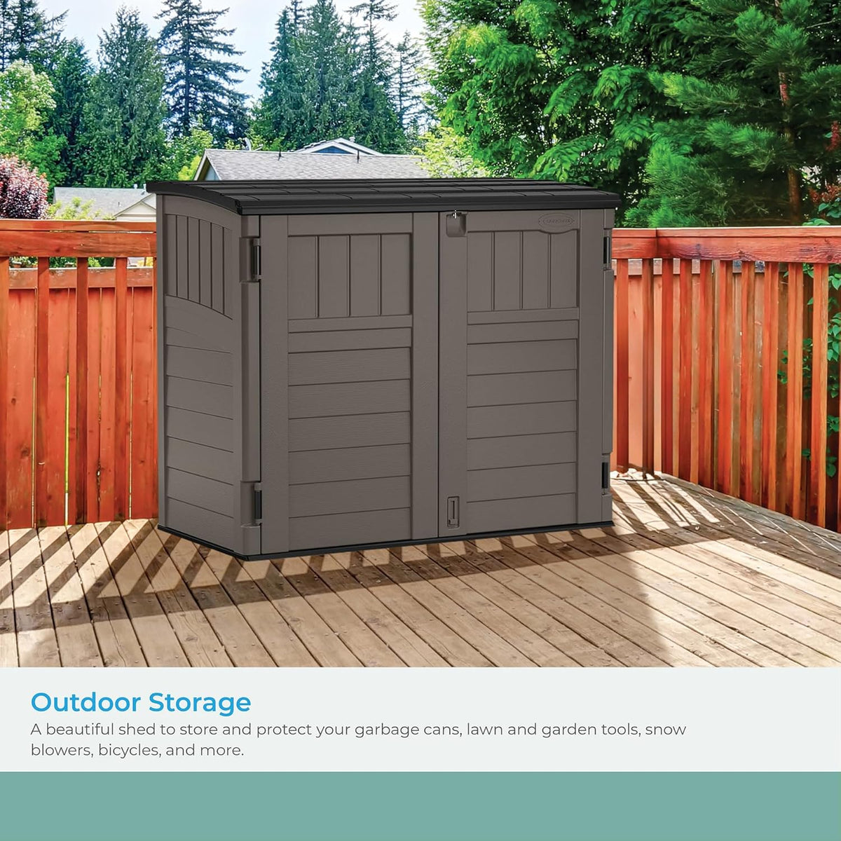 BMS2500 Horizontal Resin Outdoor Storage Shed