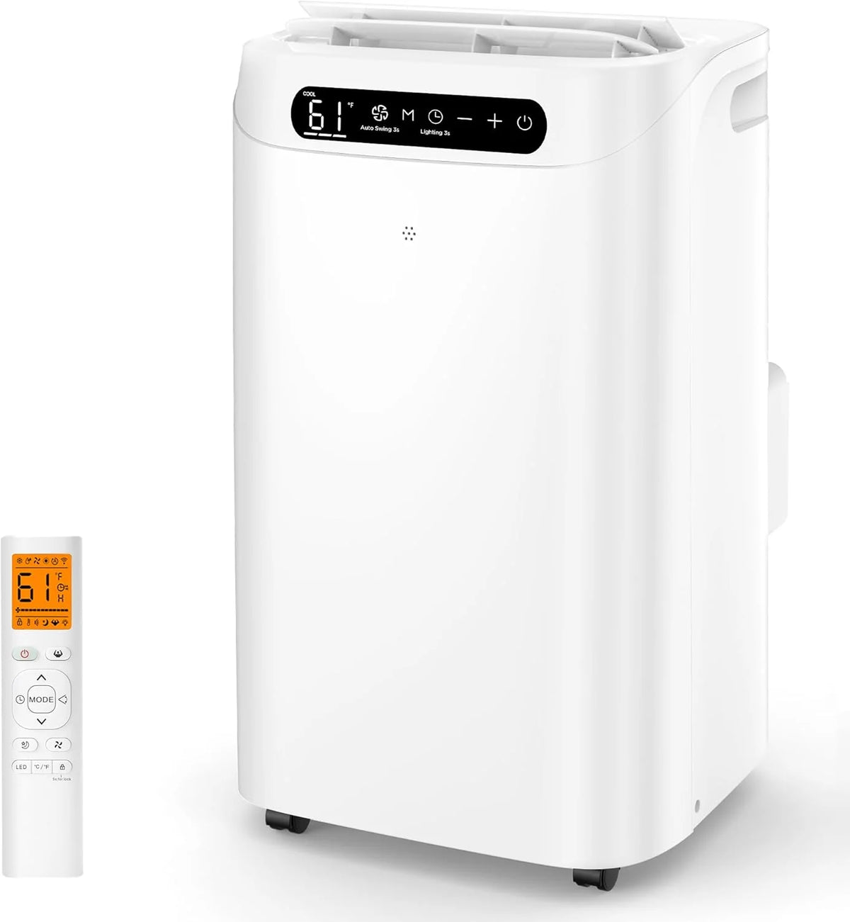 Portable Air Conditioners 14000BTU with Remote Control, 3-IN-1 Free Stand Smart Cooling AC Unit with Dehumidifier, Fan, Cools Room Up to 700…