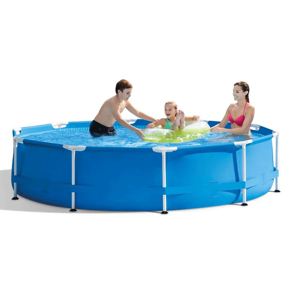 10 ft. X 10 ft. Round 30 in. Deep Metal Frame Pool w/ Pump & Type H Filters (6 Pack) & 10 Round Pool Cover 6 X 29007E + 28201EH + 28030E