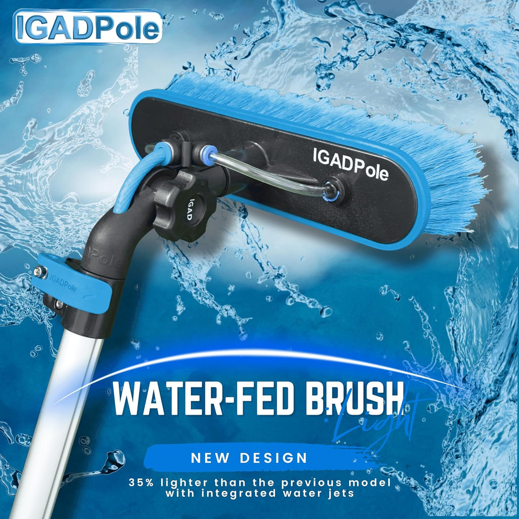 24-Foot Telescoping Window Cleaning Kit with Brush and Squeegee