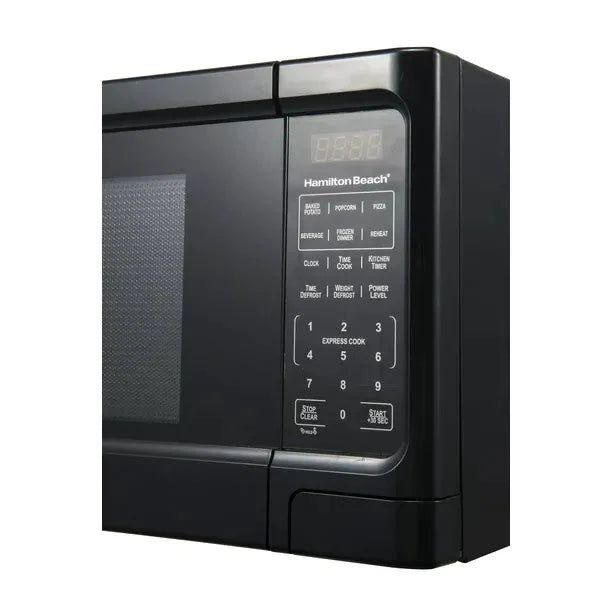 1.1 Cu. ft. Sleek Black Digital Microwave - Effortless Touchpad Controls