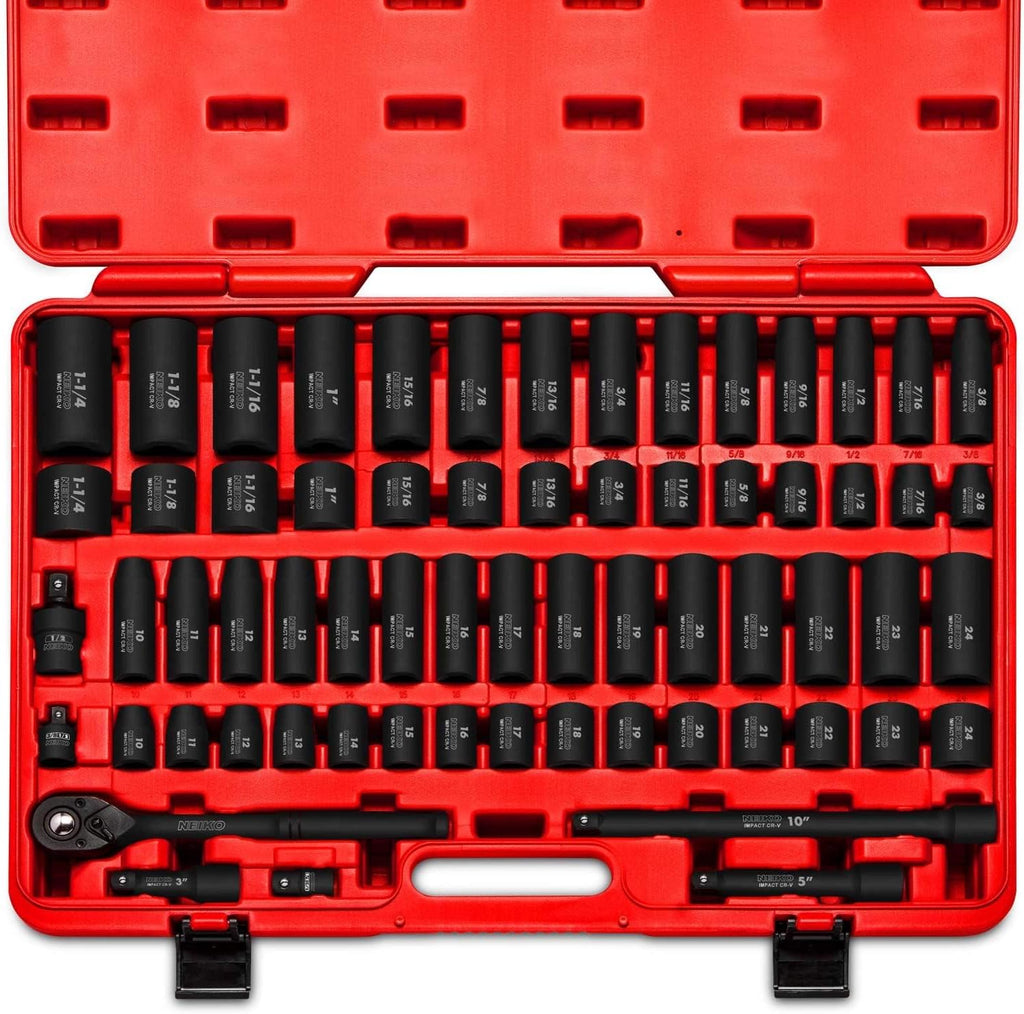 02448A 65-Piece 1/2-Inch Drive Impact Socket Set