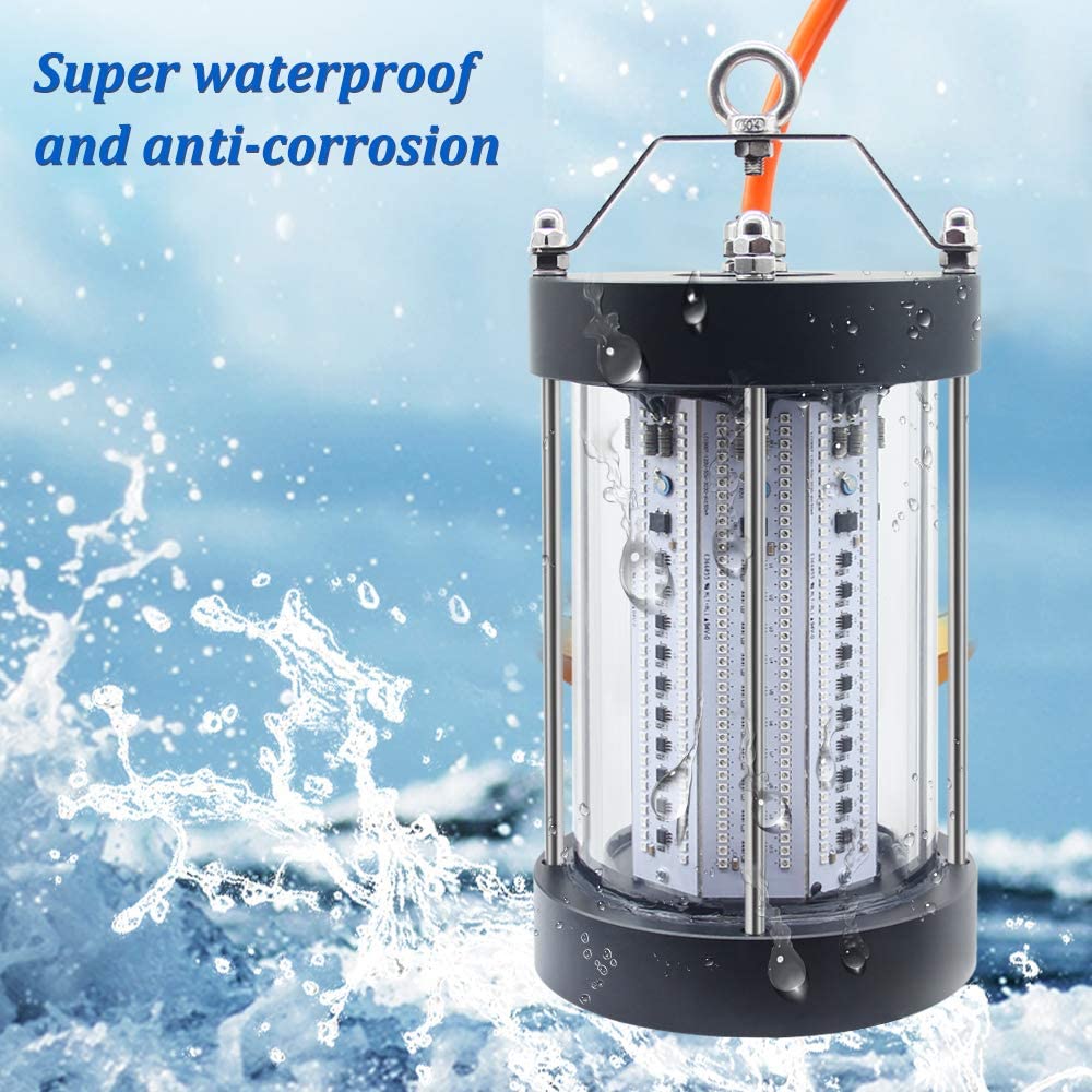 Ns 500W LED Underwater Fishing Light 35,000 Lumen Night Fish Attracting Light Waterproof