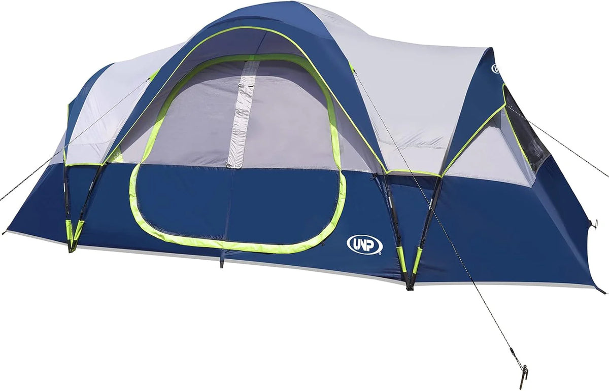 Camping Tent 10-PERSON-FAMILY Tents, Parties, Music Festival Tent, Big, Easy Up, 5 Large Mesh Windows, Double Layer, 2 Room, Waterproof,…
