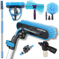 24-Foot Telescoping Window Cleaning Kit with Brush and Squeegee