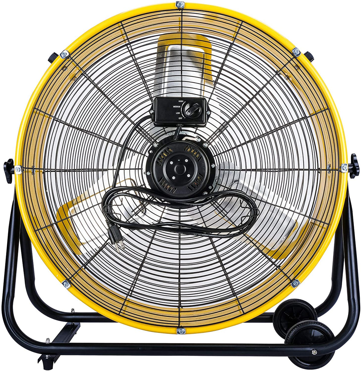 24 Inch Grade High Velocity Movement Heavy Duty Drum 3 Speed Air Circulator Fan 7800 Cfm-industrial, Commercial, Residential, and Greenhouse…