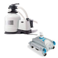 3000 Gph Above Ground Sand Filter Pump and Automatic Vacuum