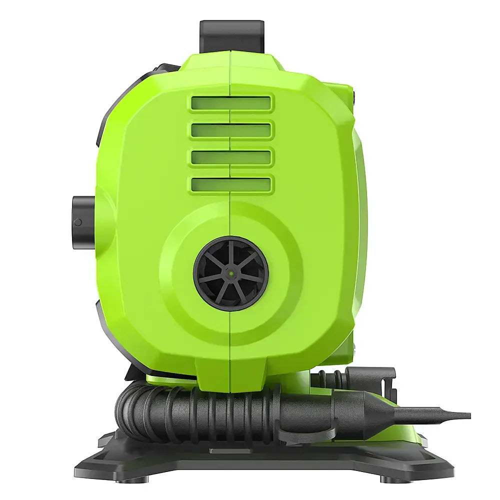 24 Volt Battery Powered 160-PSI Inflator with 2.0 ah Usb-c Battery & Charger - Green