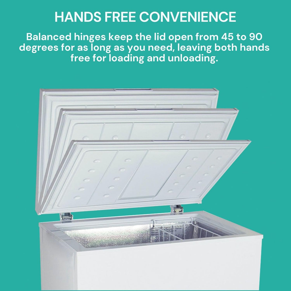 5 cu ft Chest Freezer with Removable Storage Basket