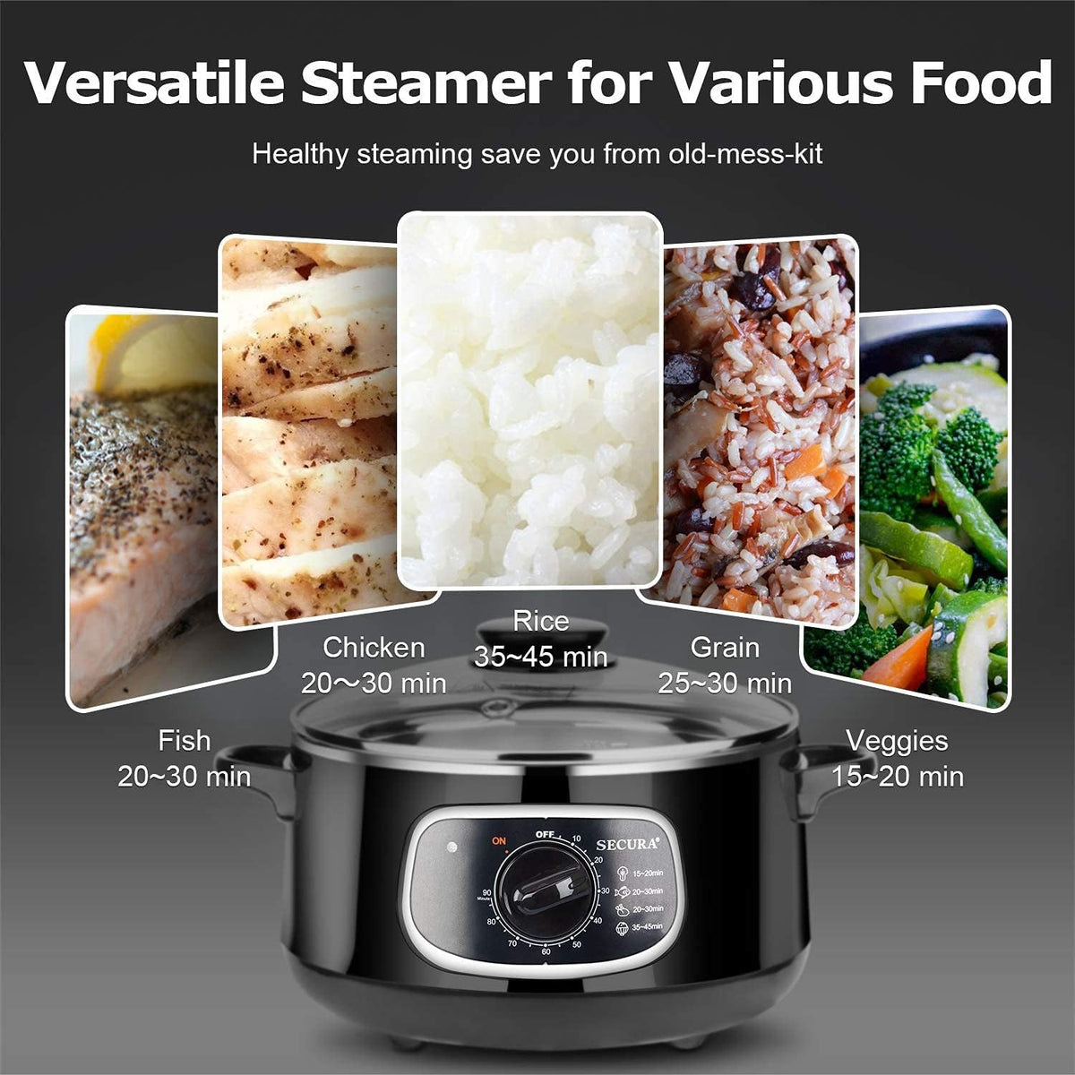 8.5-Quart Two-Tier Stainless Steel Steamer