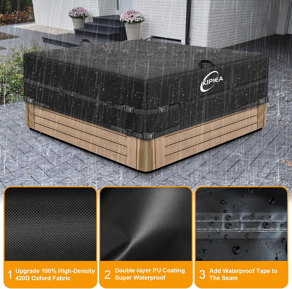 Square Waterproof Hot Tub Cover Protector