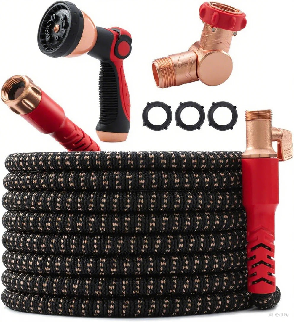 Copper Head W/new Pocket Pivot Expandable Garden Hose 100FT, As-seen-on-tv, Swivels 360ÆŽ3, Advanced Tri-tex Tubing & Force Field Jacket, 3X…