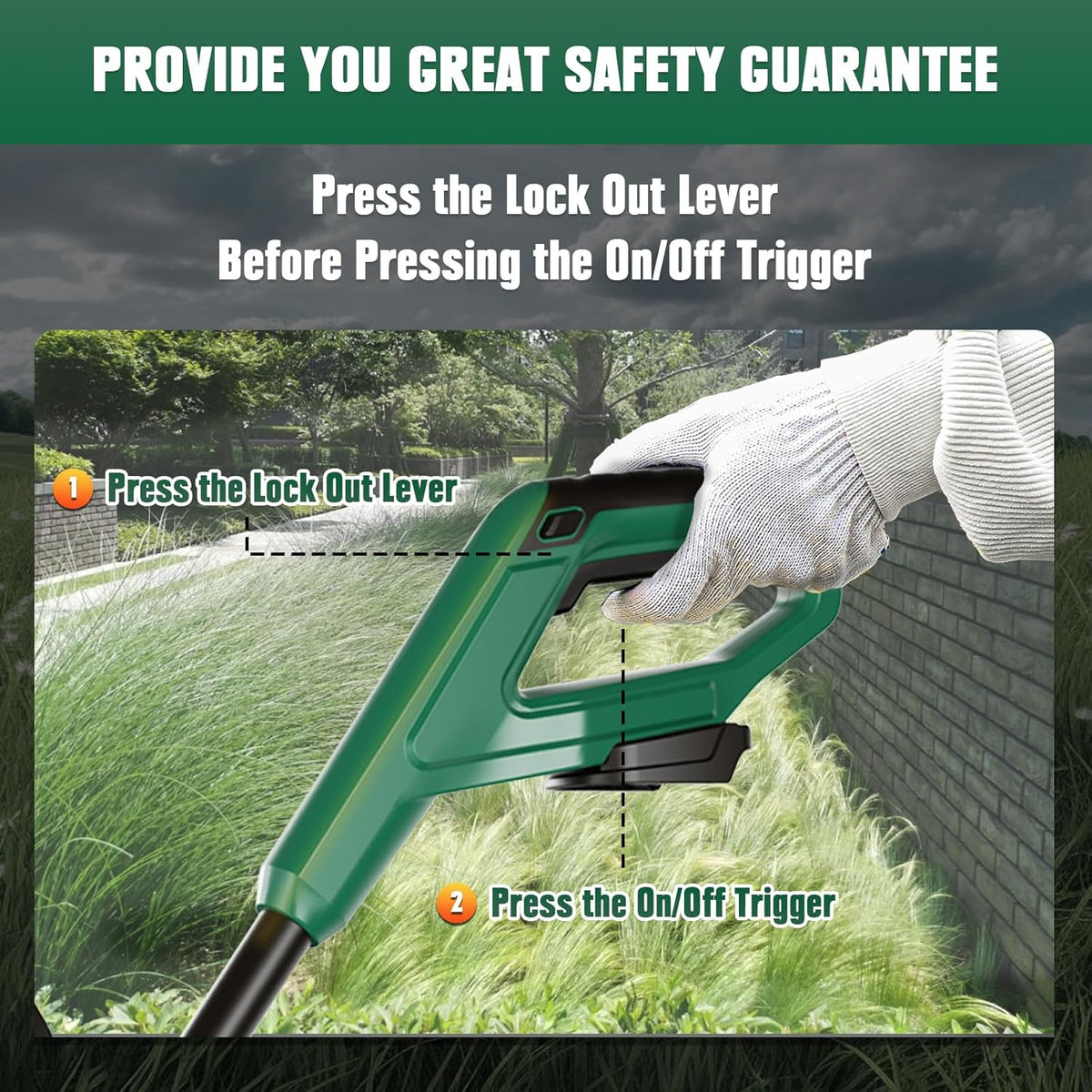 Cordless Lawn Edger and Trencher Compatible with Makita 18V Batteries, Tool Only