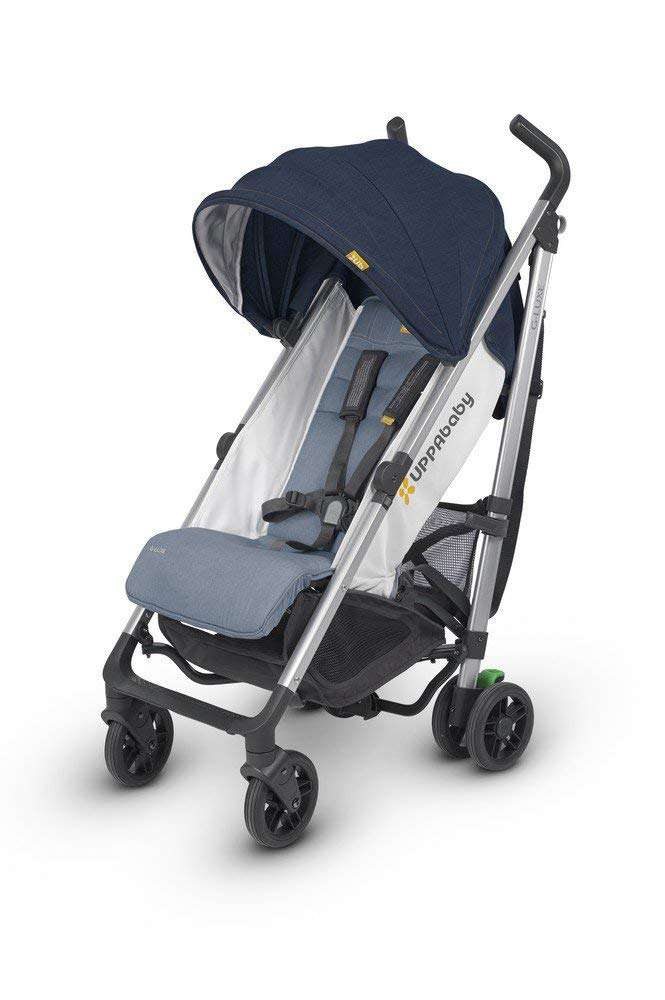 2018 Uppababy G-luxe Stroller -Aidan Denim/silver
